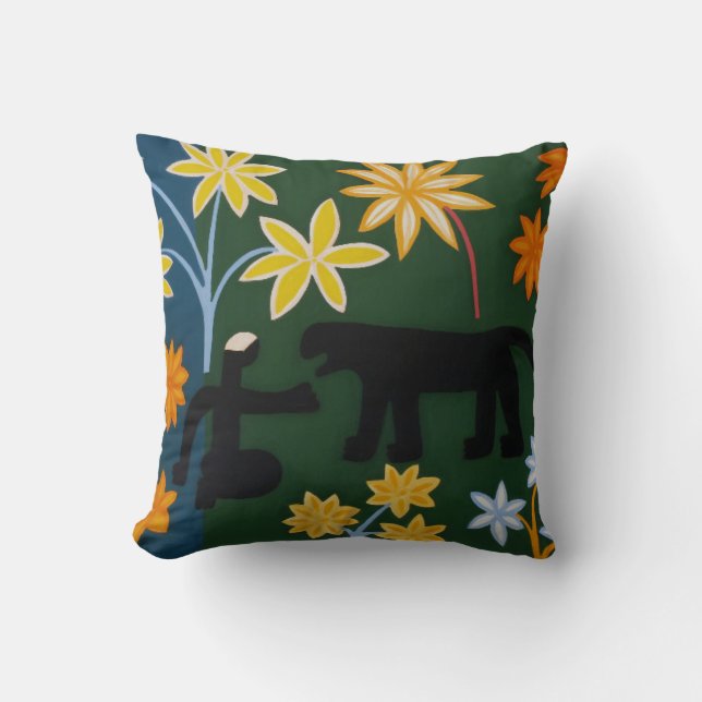 The Encounter With the Panther 2006 Throw Pillow (Front)