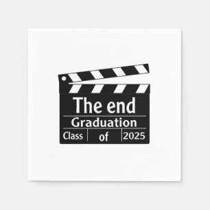 The End Graduation 2025 Cinema Graduate Napkin