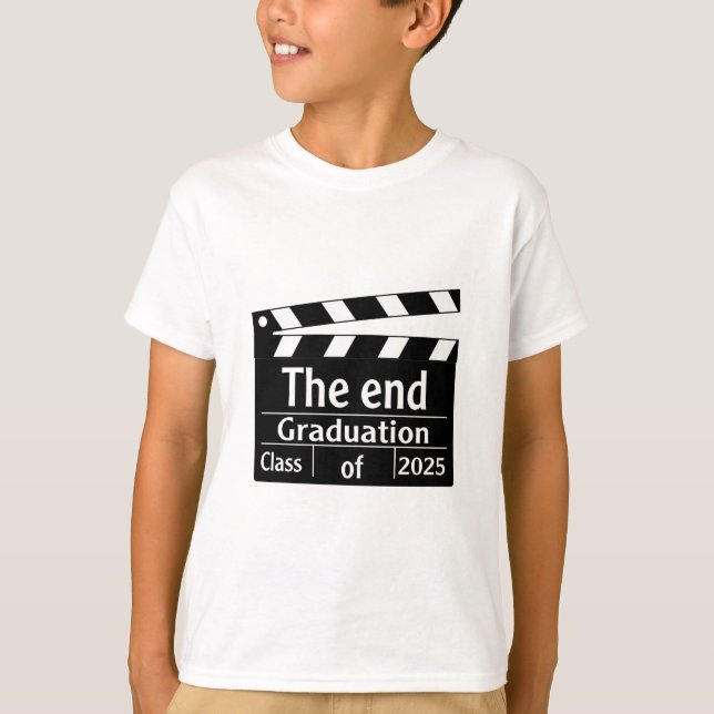 The End Graduation 2025 Cinema Graduate  T-Shirt (Front)