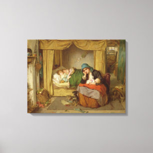 The end of a happy day canvas print