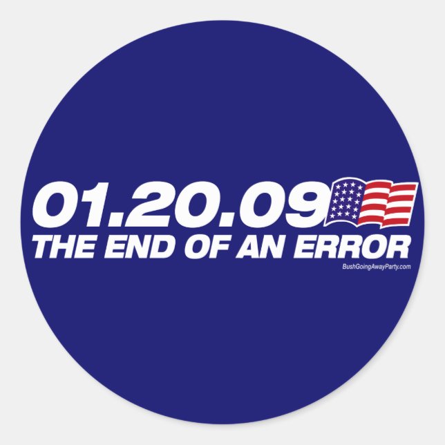 The End of an Error Sticker (Front)