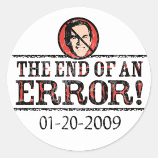 The End Of An Error Sticker