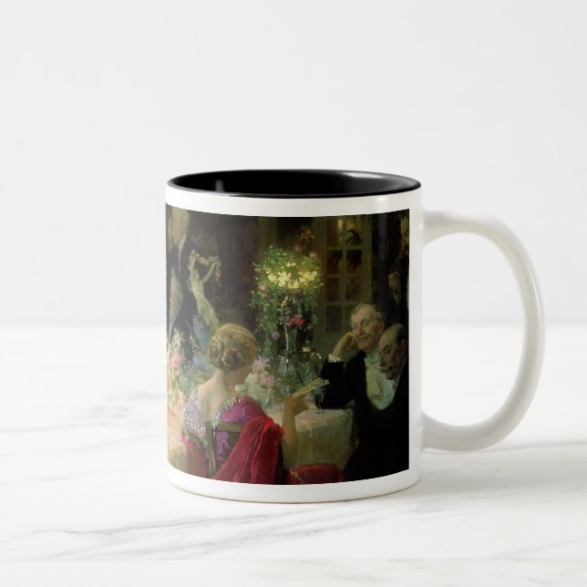 The End of Dinner, 1913 Two-Tone Coffee Mug (Right)