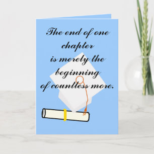 The End of One Chapter Graduation Card