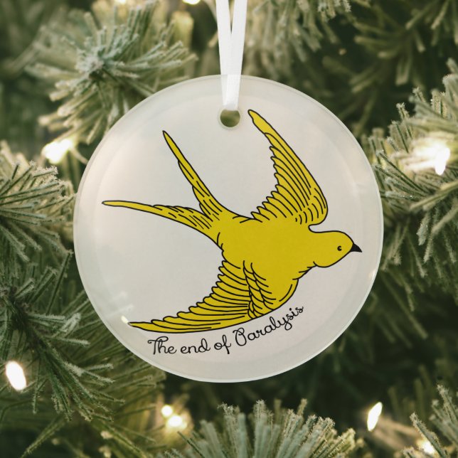 The End of Paralysis Glass Ornament (Insitu)