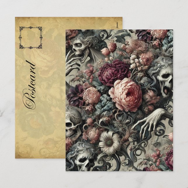 The End of Slumber – Gothic Victorian Holiday Postcard (Front/Back)