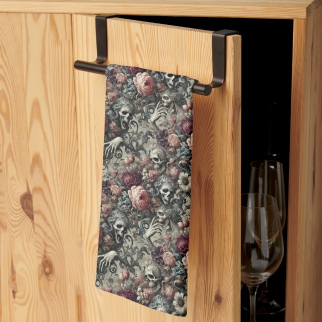 The End of Slumber – Gothic Victorian Kitchen Towel (Thirds Fold)