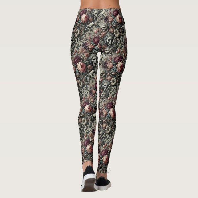 The End of Slumber – Gothic Victorian Leggings (Back)