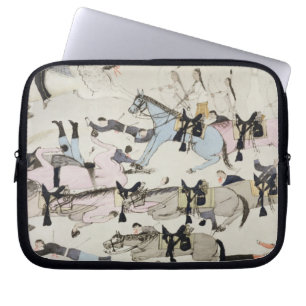The end of the battle (ink on paper) laptop sleeve