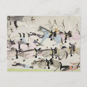 The end of the battle (ink on paper) postcard