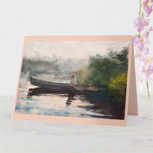 The End of the Day, Adirondacks by Winslow Homer Card