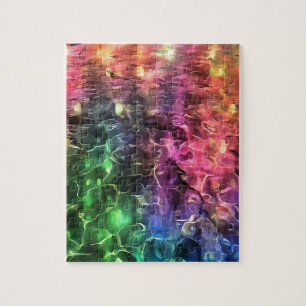 The End Of The Rainbow Bizarre Abstract Art Jigsaw Puzzle