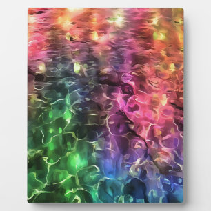 The End Of The Rainbow Bizarre Abstract Art Plaque