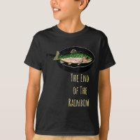 The end of the rainbow funny trout fishing graphic