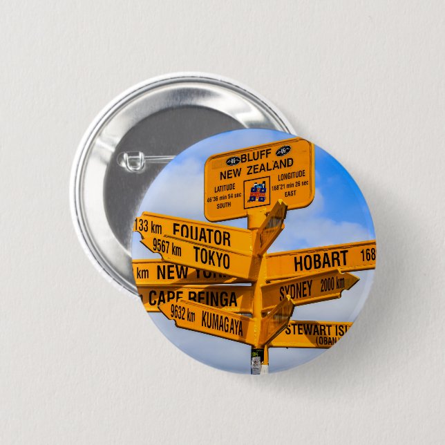 The end of the road 2 inch round button (Front & Back)
