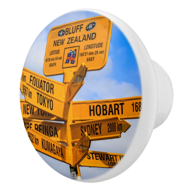 The end of the road ceramic knob (Right)