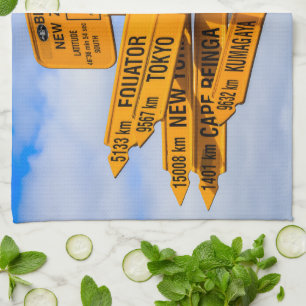 The end of the road kitchen towel