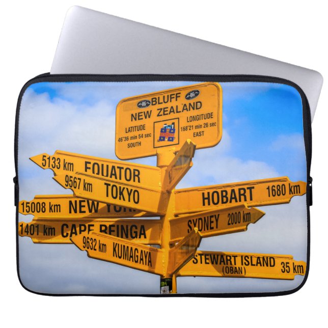 The end of the road laptop sleeve (Front)
