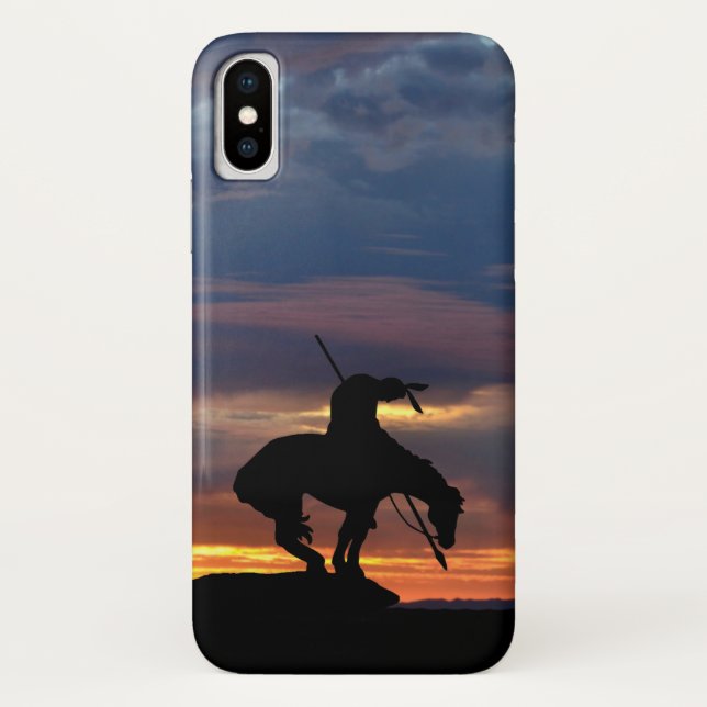 The End of the Trail Silhouette IPhone case (Back)