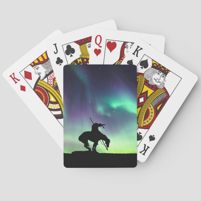 The End of the Trail Silhouette Playing Cards (Back)