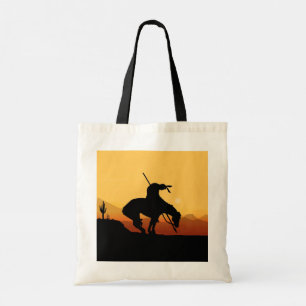 The End of the Trail Silhouette Tote Bag