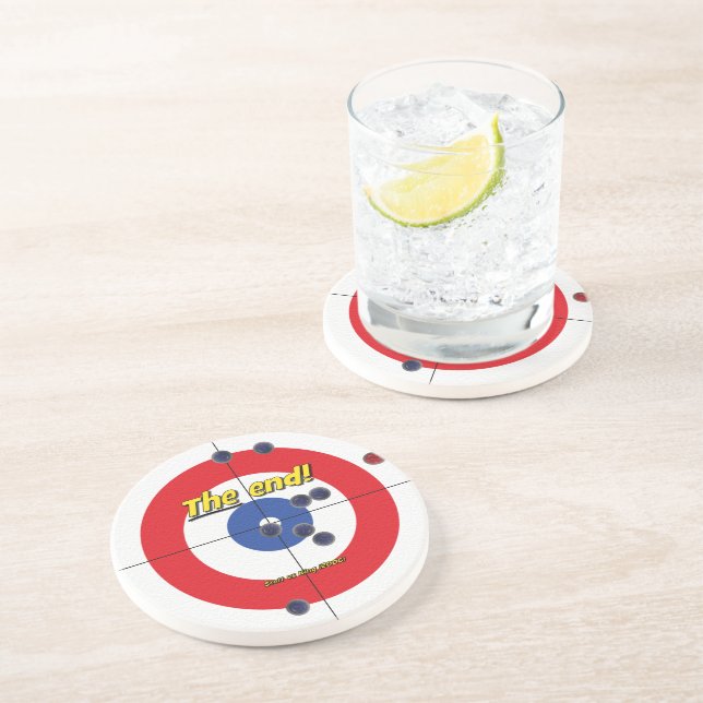 The End  Sandstone Coaster - (Red) (Side)