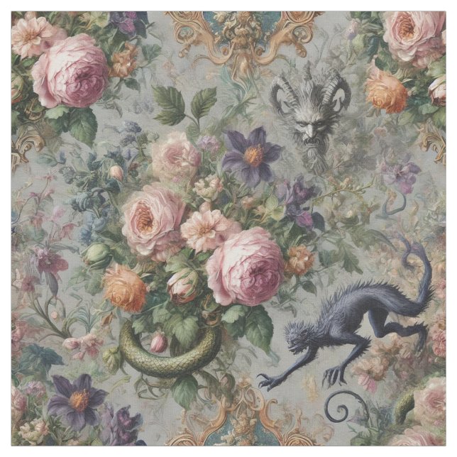 The Endangered Lavender Lycan – Statement Tile Fabric (Swatch)