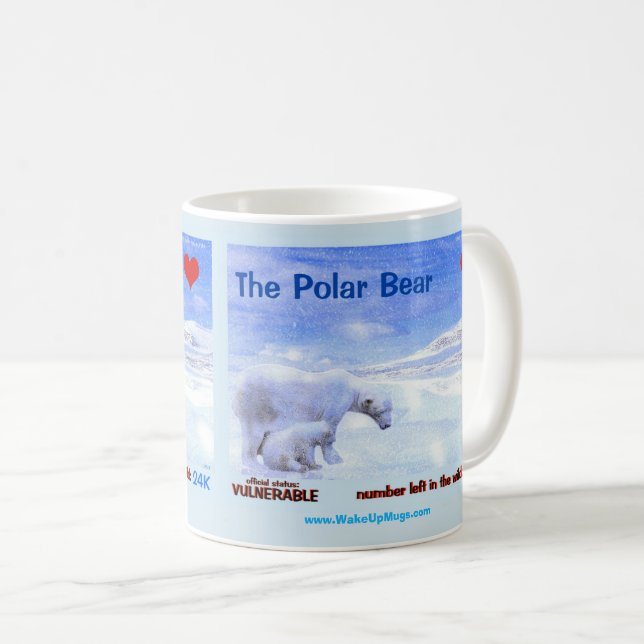The Endangered Polar Bear - Coffee Mug (Front Right)