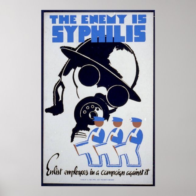 The Enemy is Syphilis Poster (Front)