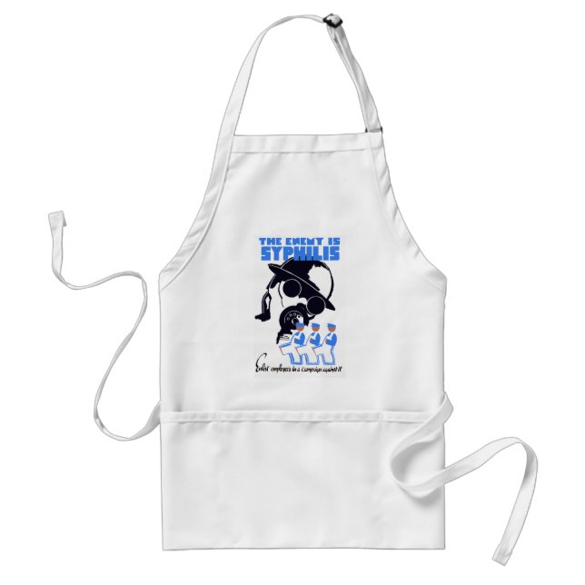 The Enemy Is Syphilis Standard Apron (Front)