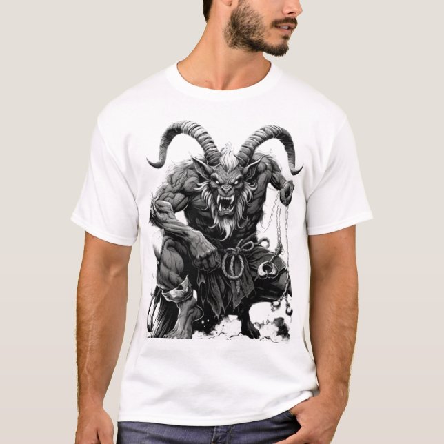 The Enforcer of Shadows: Demonic Guardian T-Shirt (Front)