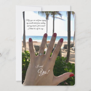 The Engagement Ring Photo Announcement