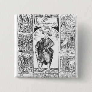 The English Gentleman 2 Inch Square Button