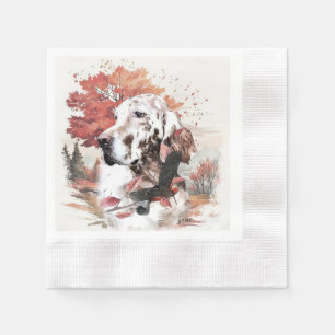 The English Setter,  Passion Hunting Napkin