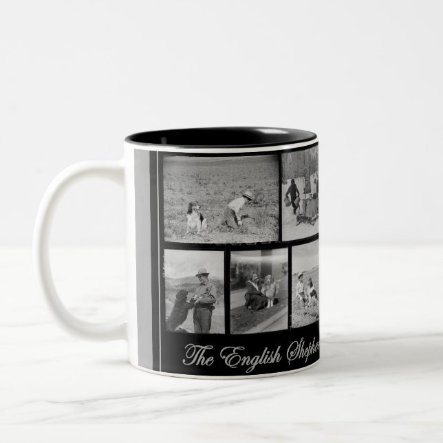 The English Shepherd - America's Farm Dog Two-Tone Coffee Mug (Left)