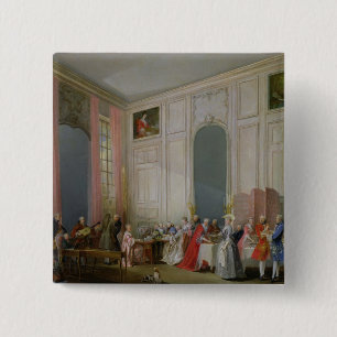 The English Tea and a Society Concert 2 Inch Square Button