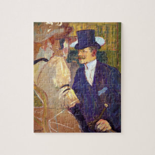 The Englishman by Toulouse Lautrec, Vintage Art Jigsaw Puzzle