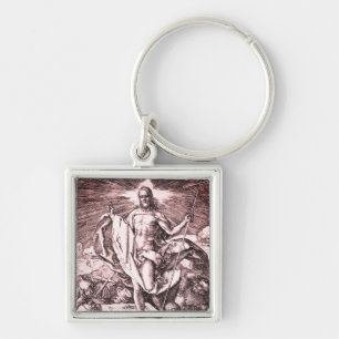 The engraved Passion series: Resurrection (No. 15) Keychain