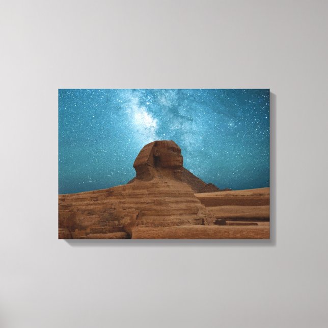 The enigma of stellar sphinxes canvas print (Front)