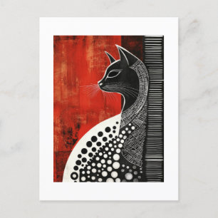 The Enigmatic Adventures of Noir Cat Postcard