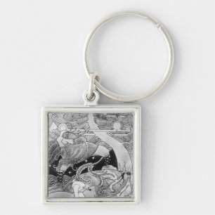 The Enormous Oak Tree is Cut Down Keychain