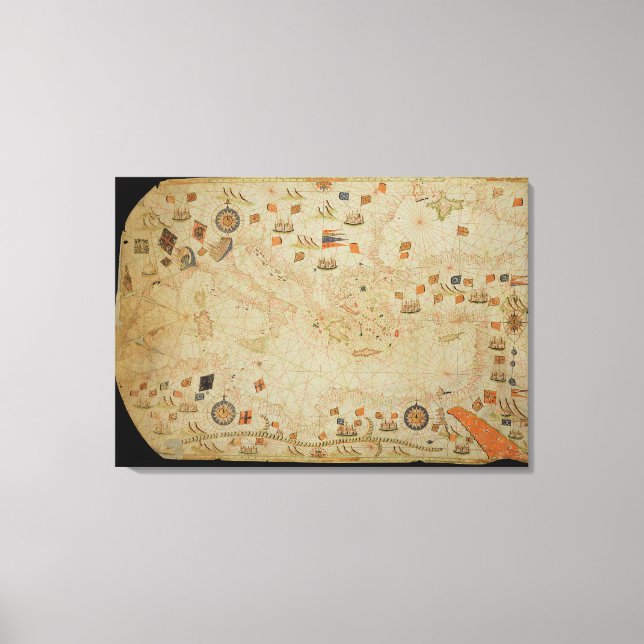 The entire Mediterranean Basin Canvas Print (Front)