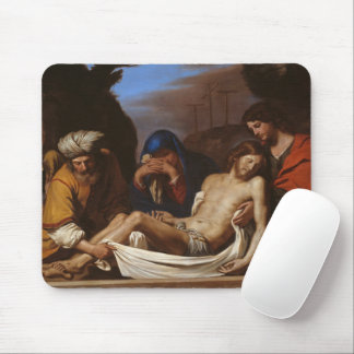 The Entombment by Guercino – Baroque Religious Art Mouse Pad