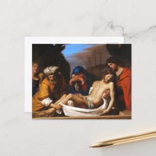 The Entombment by Guercino Religious Art Postcard