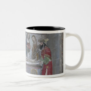 The Entombment, c.1523 (painted stone) Two-Tone Coffee Mug