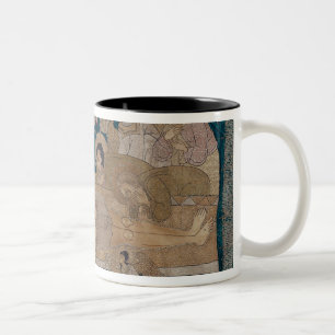 The Entombment, Moscow School, 1678 Two-Tone Coffee Mug