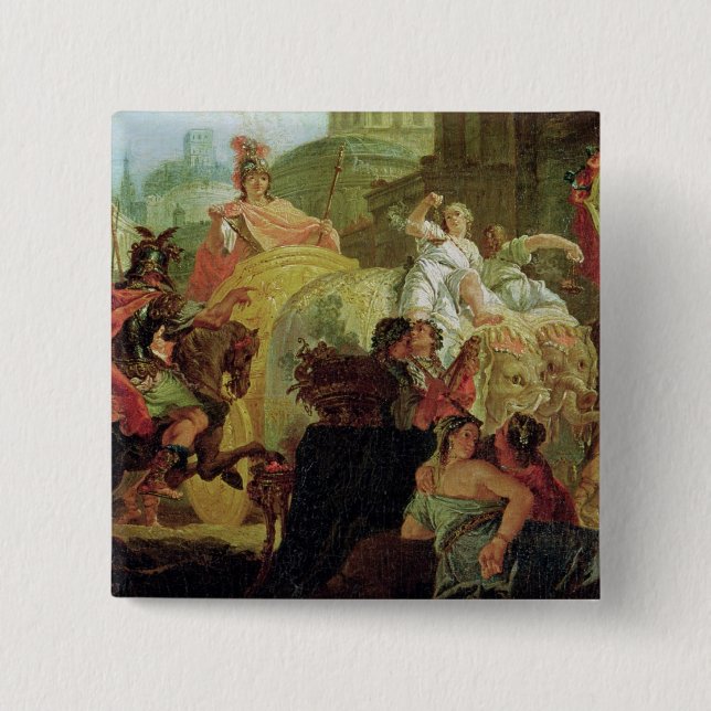 The Entrance of Alexander the Great 2 Inch Square Button (Front)