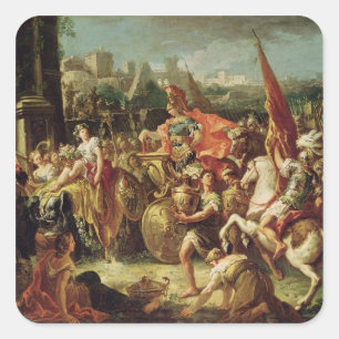 The Entrance of Alexander the Great Square Sticker