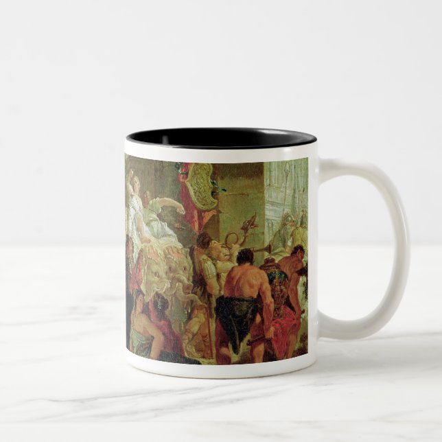 The Entrance of Alexander the Great Two-Tone Coffee Mug (Right)