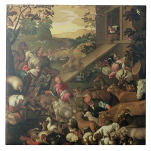 The Entrance of the Animals into the Ark Tile
